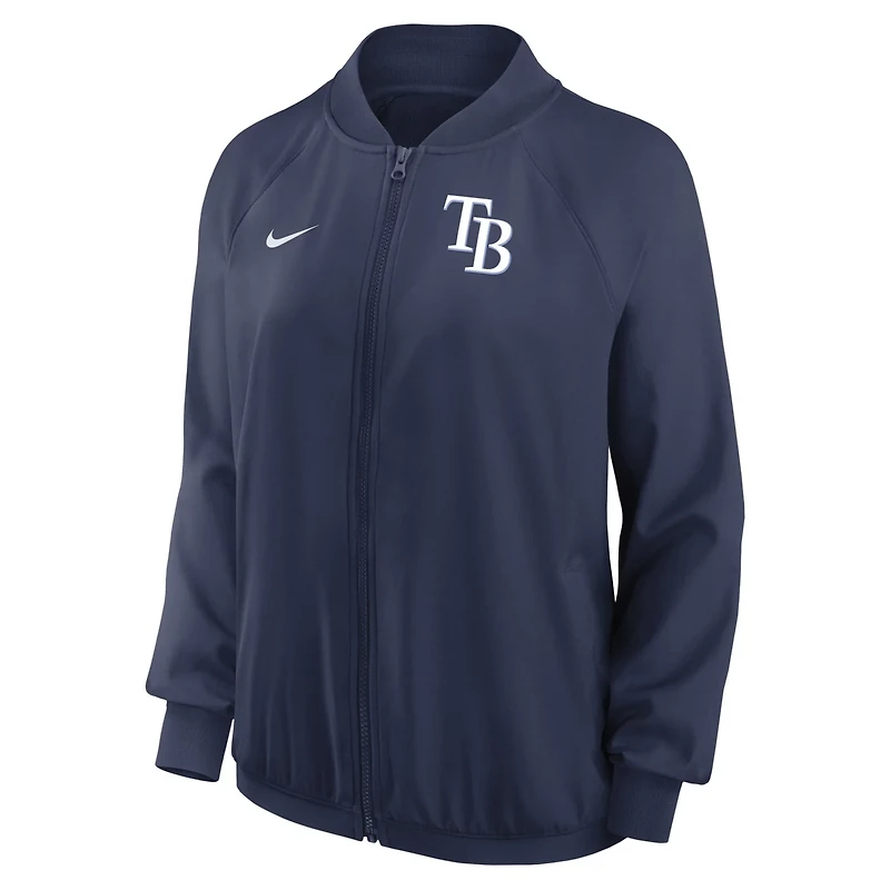 Nike Tampa Bay Rays Authentic Collection Team Raglan Performance Full-Zip Jacket