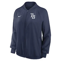 Nike Tampa Bay Rays Authentic Collection Team Raglan Performance Full-Zip Jacket