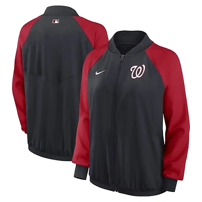 Nike Washington Nationals Authentic Collection Team Raglan Performance Full-Zip Jacket