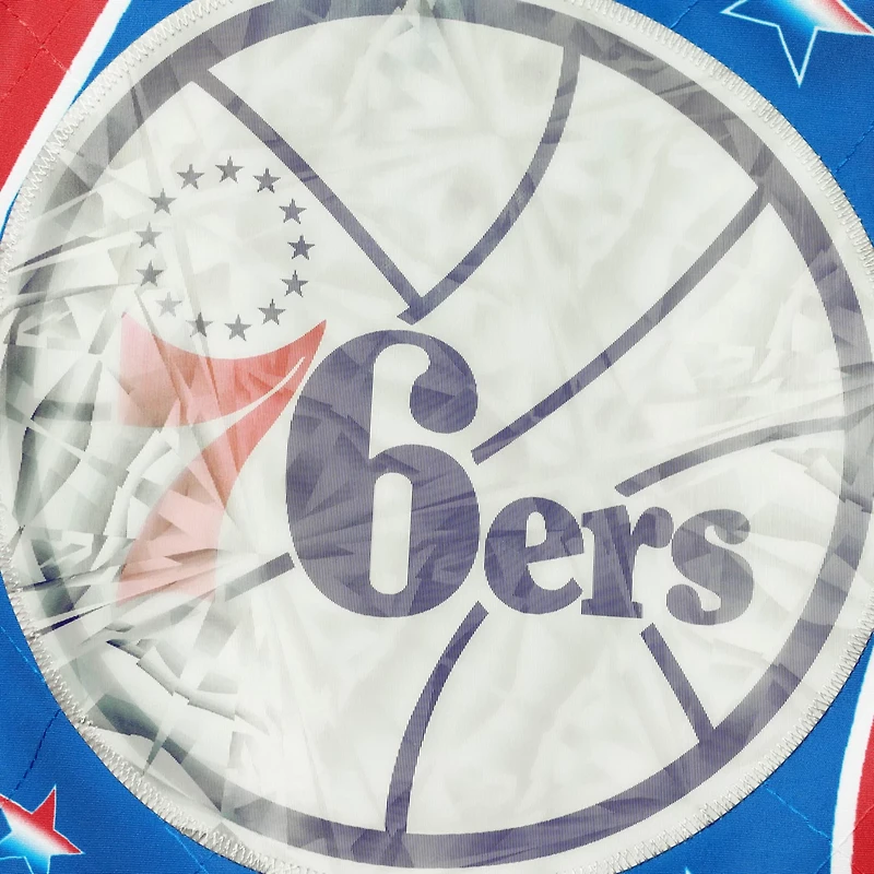 Philadelphia 76ers Mitchell Ness Hardwood Classics 75th Anniversary Authentic Warmup Full-Snap Jacket