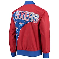 Philadelphia 76ers Mitchell  Ness Hardwood Classics 75th Anniversary Authentic Warmup Full-Snap Jacket