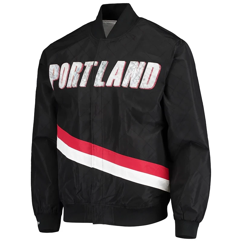 Portland Trail Blazers Mitchell  Ness Hardwood Classics 75th Anniversary Authentic Warmup Full-Snap Jacket
