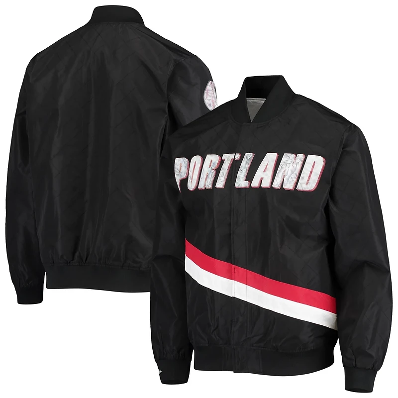 Portland Trail Blazers Mitchell  Ness Hardwood Classics 75th Anniversary Authentic Warmup Full-Snap Jacket