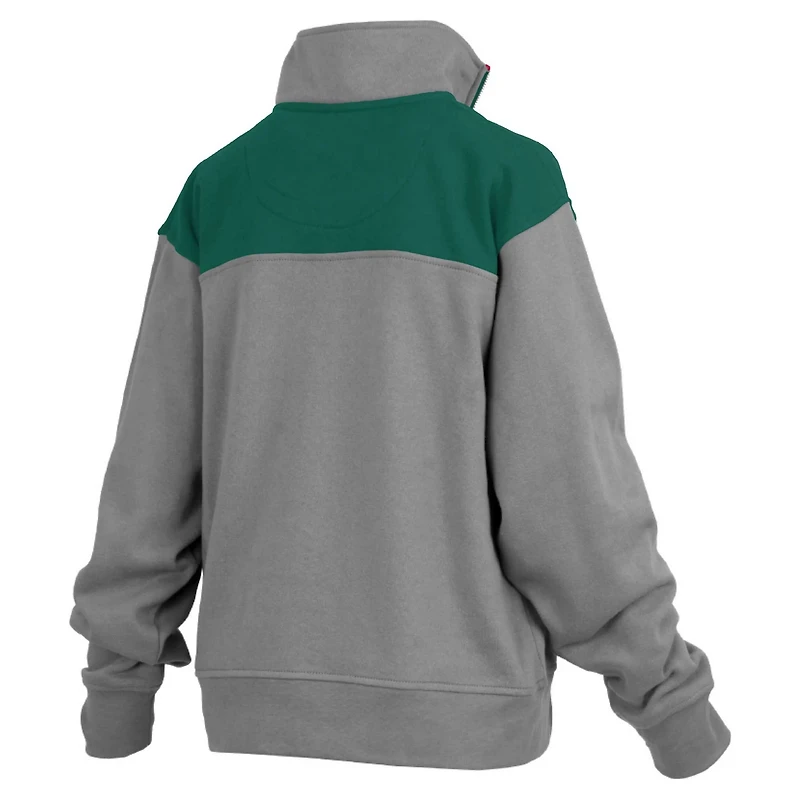 Pressbox Michigan State Spartans Avon Fleece Quarter-Zip Jacket