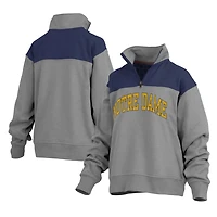 Pressbox Notre Dame Fighting Irish Avon Fleece Quarter-Zip Jacket