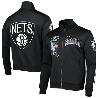 Pro Standard Brooklyn Nets Hometown Mock Neck Full-Zip Track Jacket