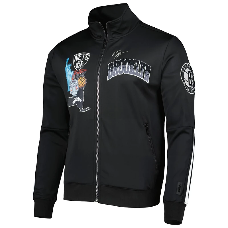 Pro Standard Brooklyn Nets Hometown Mock Neck Full-Zip Track Jacket