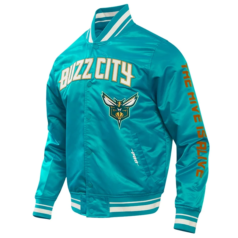 Pro Standard Charlotte Hornets 2023/24 City Edition Satin Full-Snap Jacket
