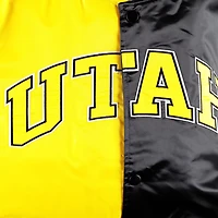 Starter /Black Utah Jazz Fast Break Satin Full-Snap Jacket