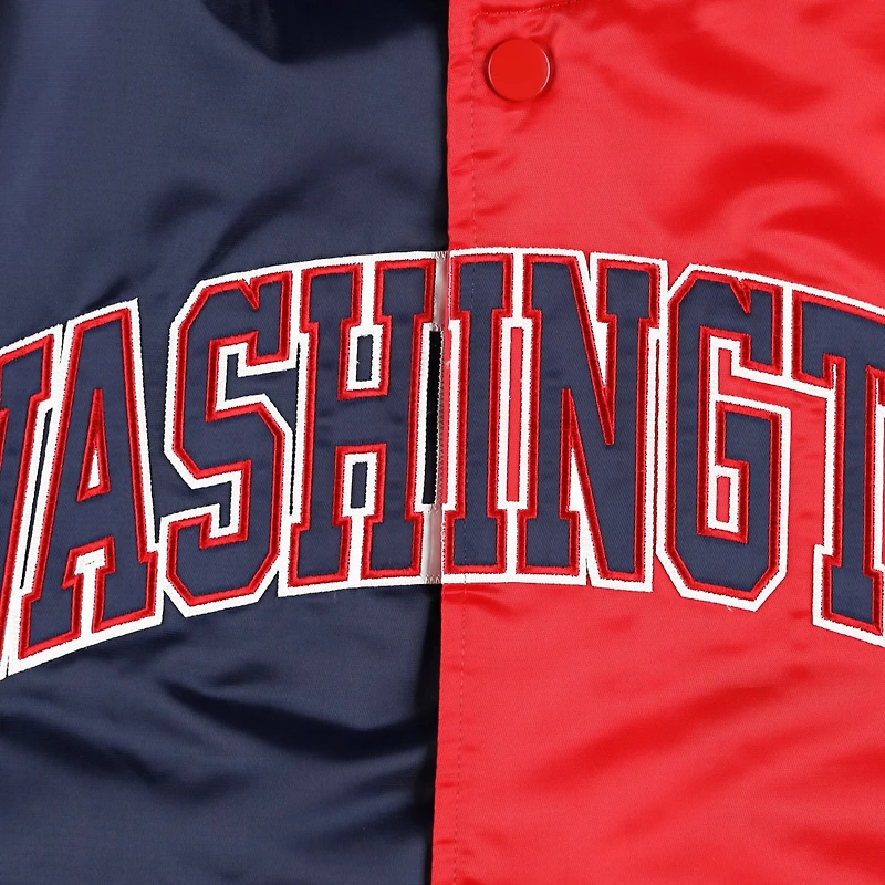 Starter /Red Washington Wizards Fast Break Satin Full-Snap Jacket