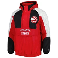 Starter Atlanta Hawks Body Check Raglan Hoodie Half-Zip Jacket