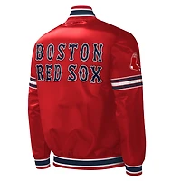 Starter Boston Sox Midfield Satin Full-Snap Varsity Jacket