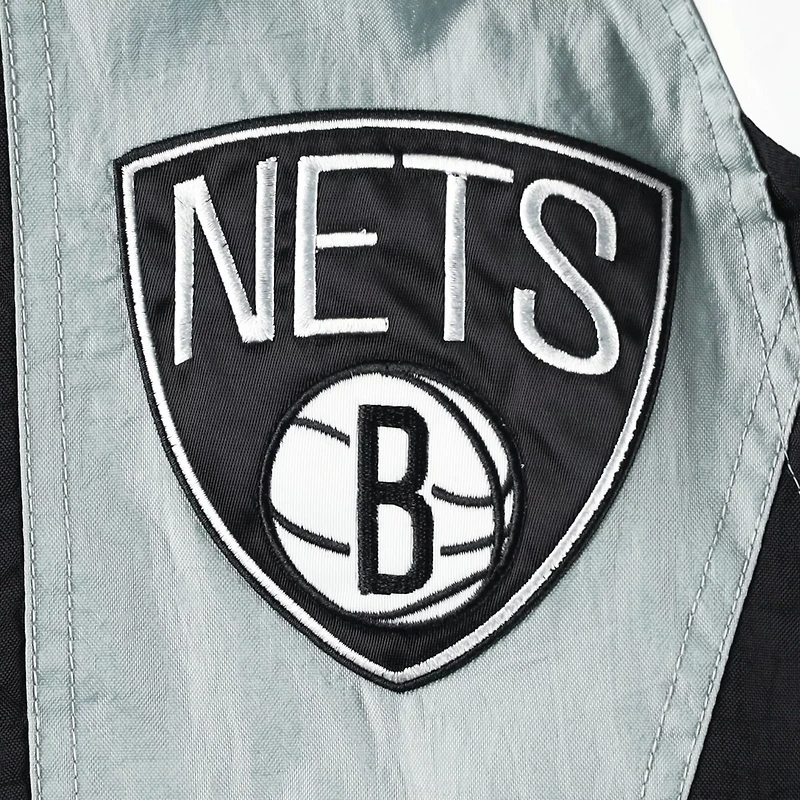 Starter Brooklyn Nets Body Check Raglan Hoodie Half-Zip Jacket