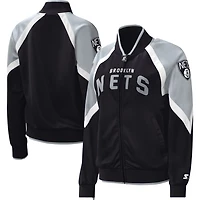 Starter Brooklyn Nets Slam Dunk Raglan Full-Zip Track Jacket