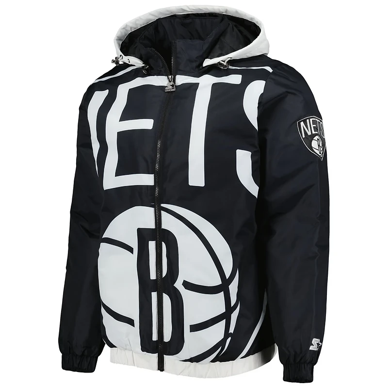 Starter Brooklyn Nets The Triple Double Full-Zip Hoodie Jacket