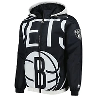 Starter Brooklyn Nets The Triple Double Full-Zip Hoodie Jacket