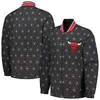 Starter Chicago Bulls In-Field Play Fashion Satin Full-Zip Varsity Jacket