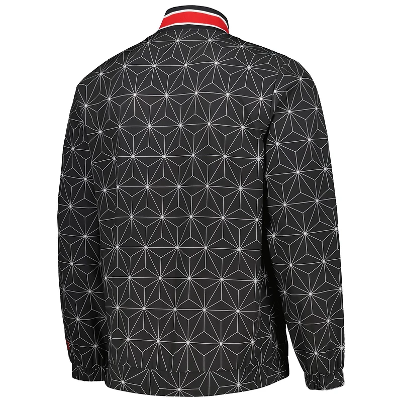 Starter Chicago Bulls In-Field Play Fashion Satin Full-Zip Varsity Jacket