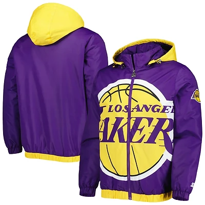 Starter Los Angeles Lakers The Triple Double Full-Zip Hoodie Jacket
