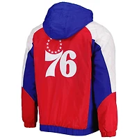 Starter Philadelphia 76ers Body Check Raglan Hoodie Half-Zip Jacket