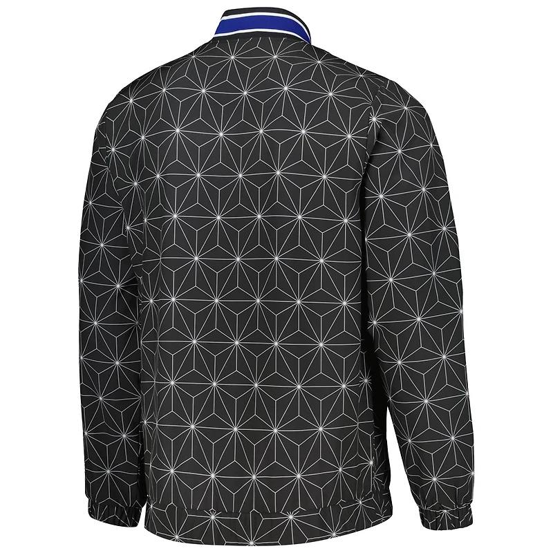 Starter Philadelphia 76ers In-Field Play Fashion Satin Full-Zip Varsity Jacket