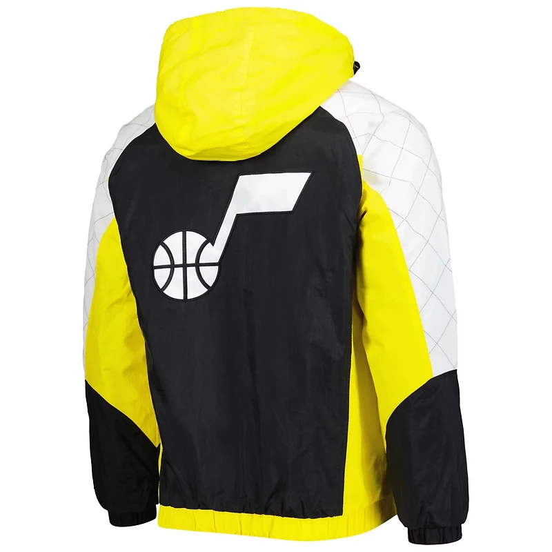 Starter Utah Jazz Body Check Raglan Hoodie Half-Zip Jacket