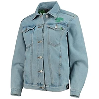 The Wild Collective Austin FC Print Denim Button-Up Jacket