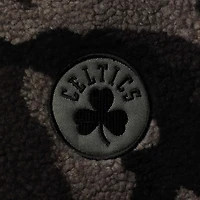 The Wild Collective Boston Celtics Camo Sherpa Full-Zip Bomber Jacket