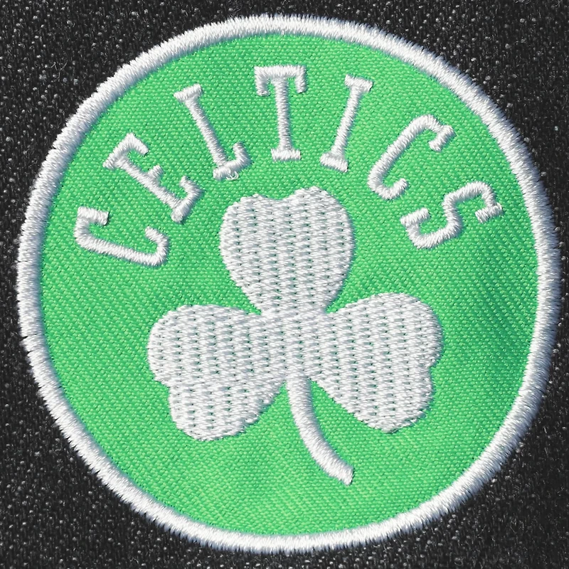 The Wild Collective Boston Celtics Patch Denim Button-Up Jacket