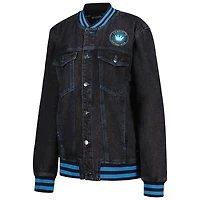The Wild Collective Charlotte FC Denim Full-Button Bomber Jacket