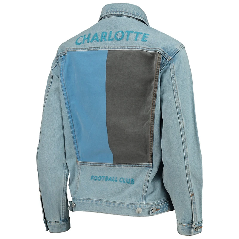 The Wild Collective Charlotte FC Print Denim Button-Up Jacket