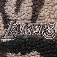 The Wild Collective Los Angeles Lakers Camo Sherpa Full-Zip Bomber Jacket