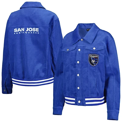 The Wild Collective San Jose Earthquakes Corduroy Button-Up Jacket