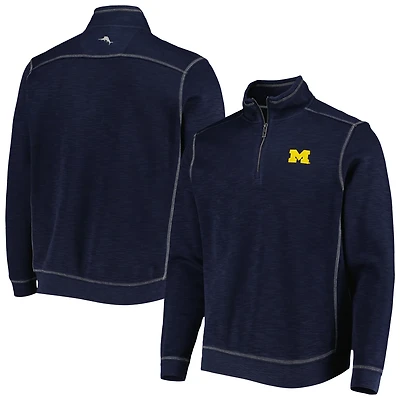 Tommy Bahama Michigan Wolverines Sport Tobago Bay Tri-Blend Mock Neck Half-Zip Jacket