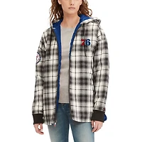 Tommy Jeans /Cream Philadelphia 76ers Molly Flannel Full-Zip Hoodie