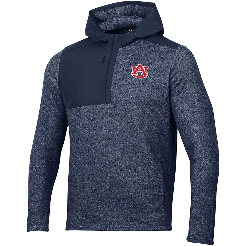 Under Armour Auburn Tigers Survivor Fleece Hoodie Quarter-Zip Jacket