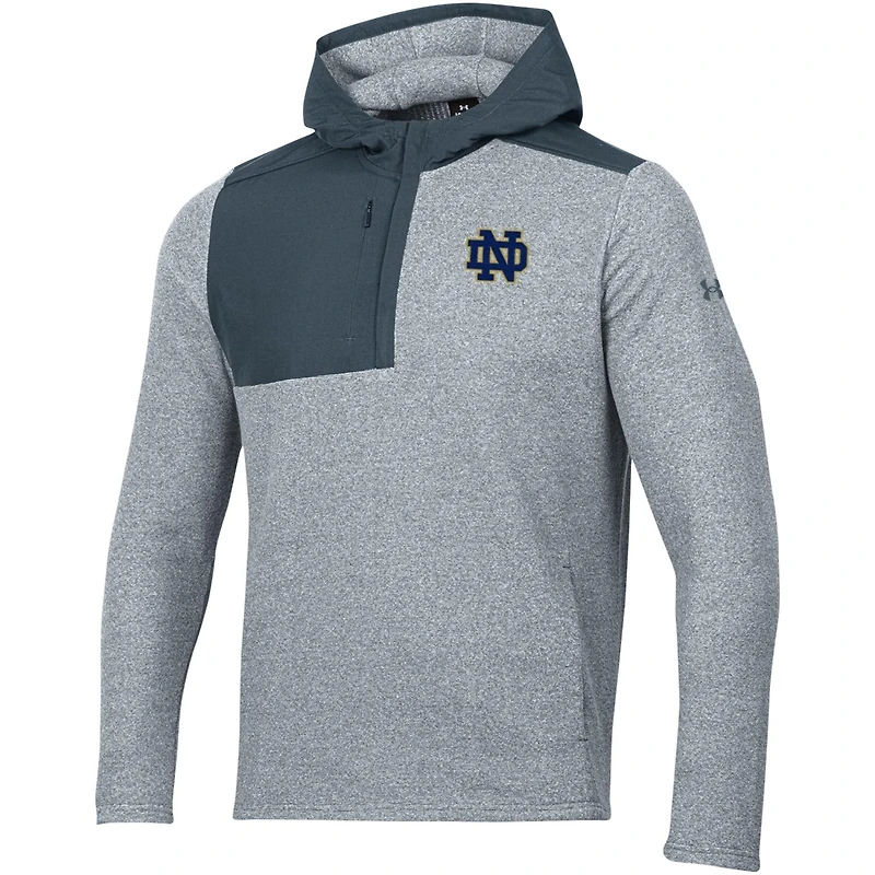 Under Armour Notre Dame Fighting Irish Survivor Fleece Hoodie Quarter-Zip Jacket