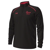 Under Armour Texas Tech Red Raiders Throwback Cursive Quarter-Zip Pullover Top
