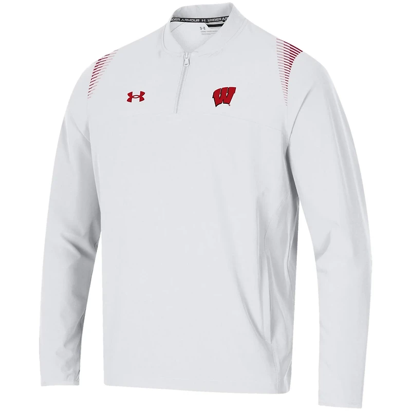 Under Armour Wisconsin Badgers 2021 Sideline Motivate Quarter-Zip Jacket