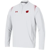 Under Armour Wisconsin Badgers 2021 Sideline Motivate Quarter-Zip Jacket
