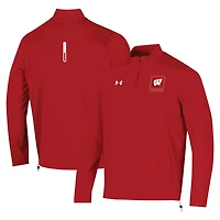 Under Armour Wisconsin Badgers 2023 Motivate Half-Zip Top