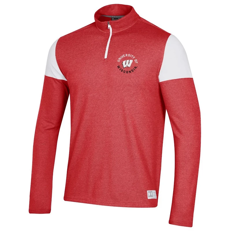 Under Armour Wisconsin Badgers Gameday Tri-Blend Quarter-Zip Jacket