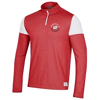 Under Armour Wisconsin Badgers Gameday Tri-Blend Quarter-Zip Jacket