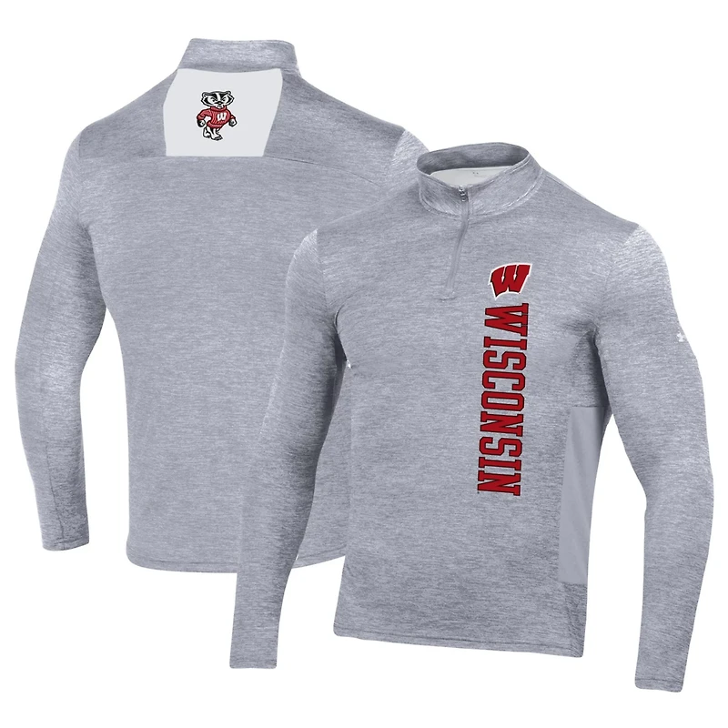 Under Armour Wisconsin Badgers Gameday Twist Quarter-Zip Top