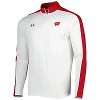 Under Armour Wisconsin Badgers Lightweight Mock Neck Performance Quarter-Zip Jacket