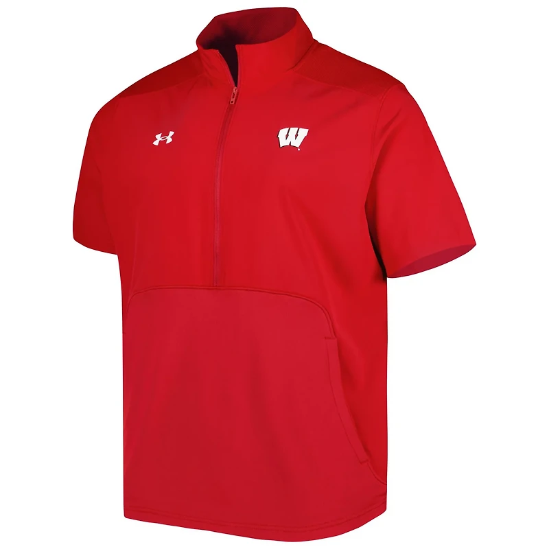 Under Armour Wisconsin Badgers Motivate 20 Half-Zip Jacket