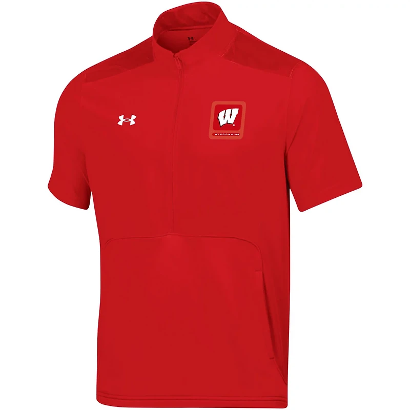 Under Armour Wisconsin Badgers Motivate Half-Zip Jacket