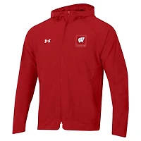 Under Armour Wisconsin Badgers Unstoppable Raglan Full-Zip Jacket