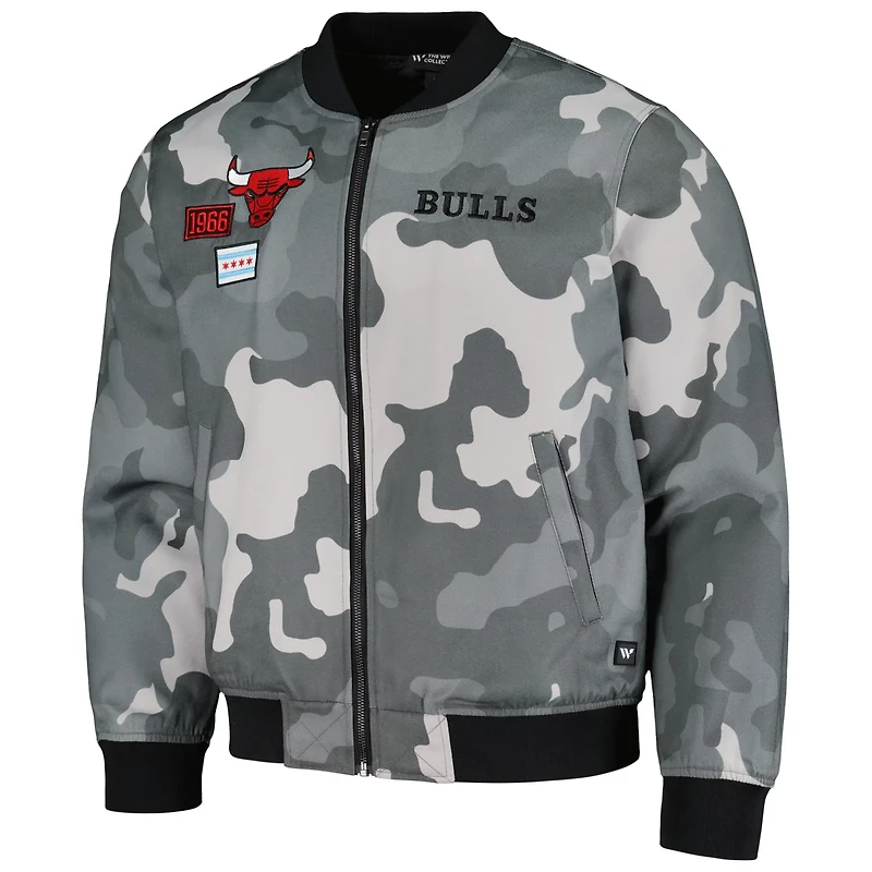 Unisex The Wild Collective Boston Celtics 2023/24 City Edition Camo Bomber Full-Zip Jacket
