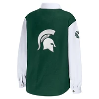 WEAR by Erin Andrews Hunter Michigan State Spartans Button-Up Shirt Jacket
